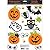 Amscan Modern Halloween Vinyl Window Clings 15 Pieces
