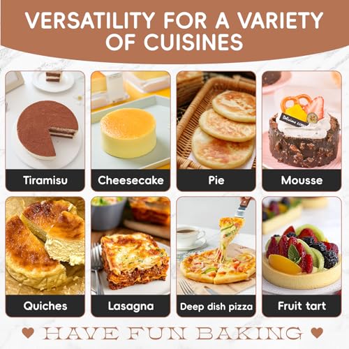 CasaCulina 4 Inch Non-stick Springform Pan Cheesecake Pan, Spring Form Pans for Baking Springform Pans with Removable Bottom Mini Cake Pans Small Cake Mold for Mini Cheesecake Pizza
