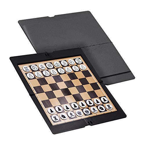 MIAOQI Foldable Magnetic Chess Set, Mini Pocket Student Mini Portable Traditional Fun Magnetic Folding Board Games for Travel School - Image 3