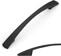 Amerdeco 10 Piece Kitchen Handles 128 mm Black Cabinet Handles Door Handles Furniture Drawers UK0023