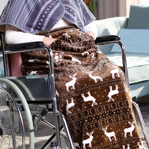 Couverture pour fauteuil roulant chaude et imperméable pour l'hiver - 7