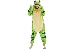 Green Unisex Adult Frog Costume Suit