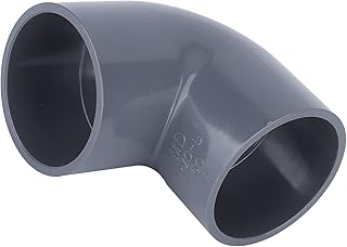 Conector de tubo de 90 graus G1-1/2, cotovelo de tubo de PVC para jardim com efeito de estufa Abastecimento de água de plástico para irrigação de água Encaixes para tubos