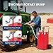 30 Gallon Fuel Caddy with Manual Pump, Portable Gas and Diesel Storage Tank on 2 Wheels, Gas Can and Fuel Transfer Container for ATV, Lawn Mower, Boat, Car, UTV