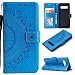 Produktbild CoverKingz Handy Cover kompatibel mit Samsung Galaxy S10 - Handyschutz mit Kartenfach Klapphülle - Bookcase Hülle aufklappbar Motiv Mandala Blau