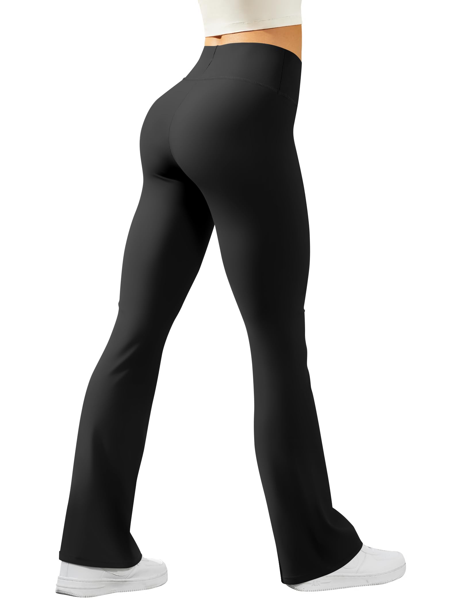 keriffe Women's Flare Yoga Pants High Waisted Tummy Control Leggings Workout Casual Bootcut Pants