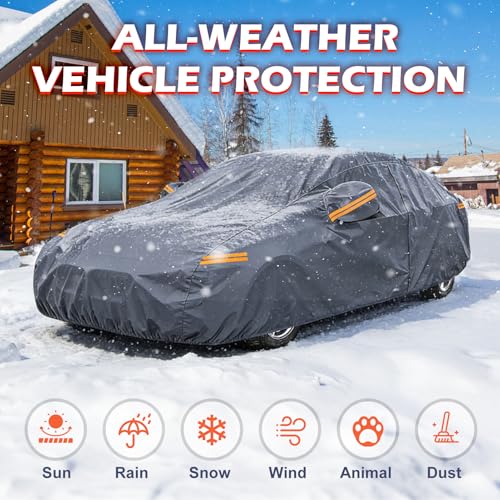 Coverlex All-Weather BMW 3 Series Car Cover - Waterproof Heavy Duty Custom Fit for 2012-2026 BMW 320i, 328i, 330i, 330e, 335i, 340i, M340i, M3 (F30, G20) - Image 3