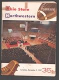 Ohio State vs Northwestern NCAA Football Game Program 11/2/1957-Ohio stadium-Woo