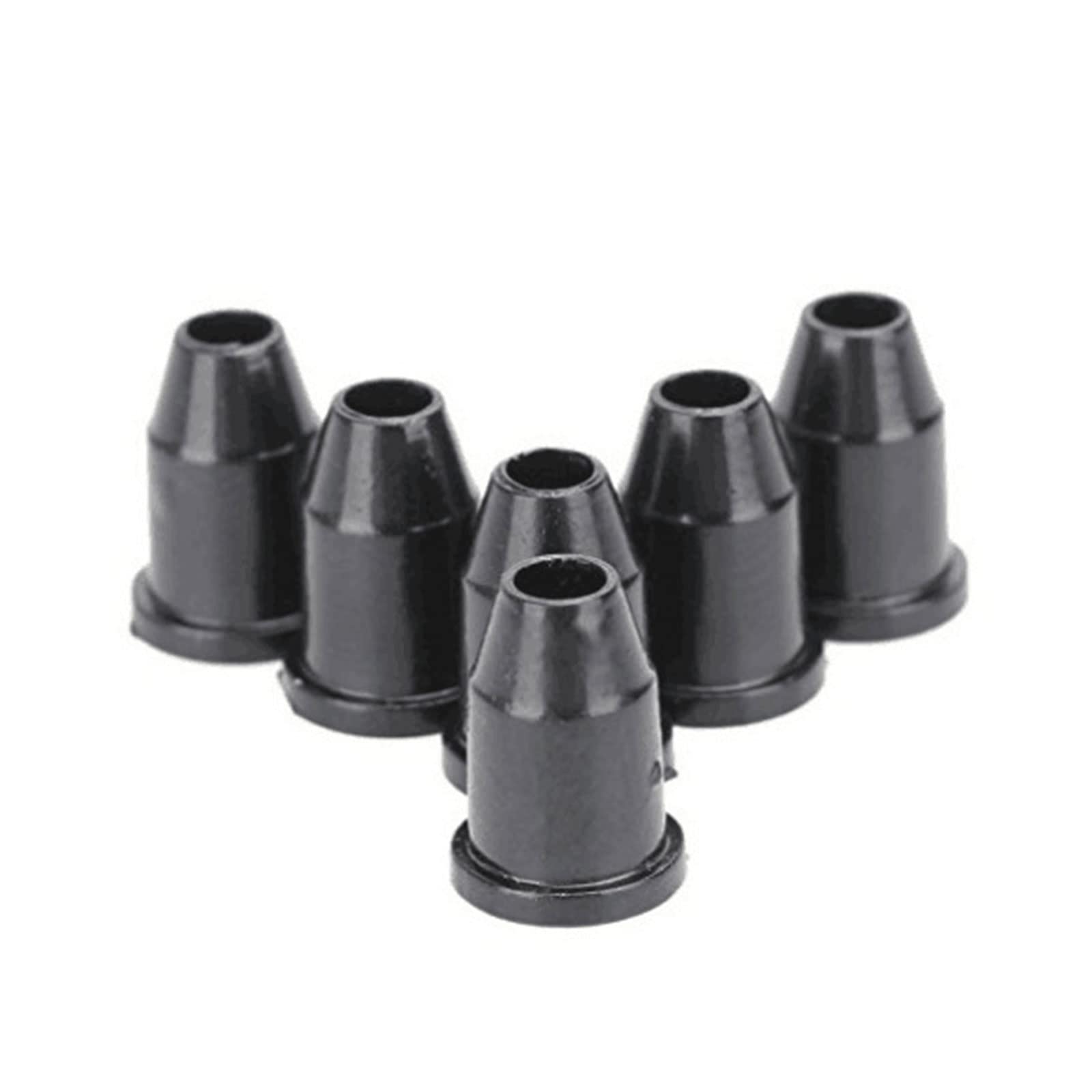 kobeIeen 6Pcs/Set Guitar String Ferrules Guitar String Caps Mounting Buckle Through Body Ferrules Bushing for Electric Guitars