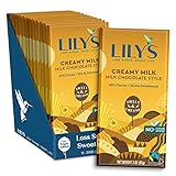 Creamy Milk Chocolate Style Bar by Lily's | Stevia Sweetened, No Added Sugar, Low-Carb, Keto...