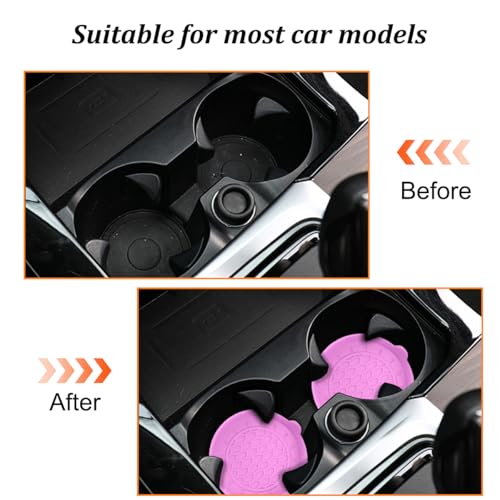 Portavasos de silicona para auto, set x4, universal miniatura 5