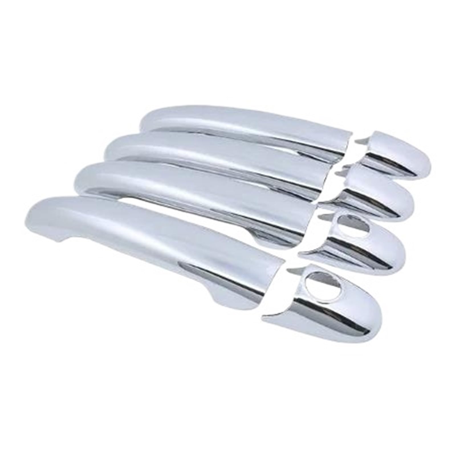 Hrqctim 4Door 2 Keyholes Chrome Car Door Handle Cover Trim Catch Cap For Vw For Sharan For Scirocco 1995-2010(4Door 2 Keyholes)