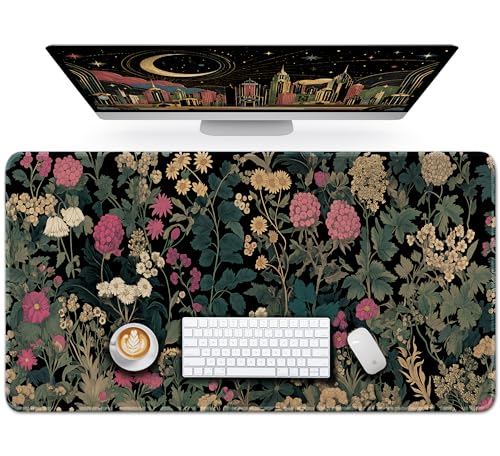 Tapis de bureau esthétique vintage 80x30 cm antidérapant