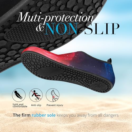 Image of Homitem Water Shoes for Women Men Aqua Socks Swim Beach Pool River Slip-On Barefoot Quick-Dry Vacation Cruise Essentials Accessories for Yoga Kayak Sports