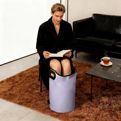 Baño de pies plegable impermeable y compacto con agujeros de drenaje rápidos 4