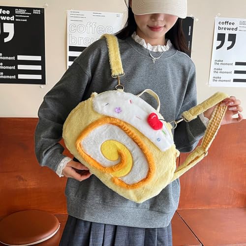 Sac à dos peluche gâteau au design patchwork unique pour exprimer votre style - 6