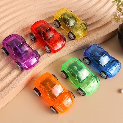 Set 12 Autos Transparentes Pullback para Niños miniatura 2
