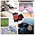 JaGely 2 Pairs USB Heated Gloves Mitten for Men Women Hand Winter Warmer with Temperature Adjustment Knitting Full Half Hands Heated Fingerless Washable Warm Laptop Gloves