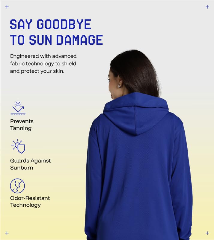 Image of BLUE TYGA Womens Sunscreen Jacket 2.0 - Advanced Protection from Sun & Pollution - UPF 50+ Protection