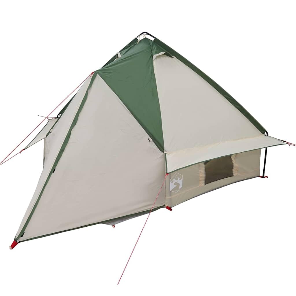 Genérico Tienda Tipi con Techo Verde y Gris 490 x 410 x 210 cm,Deportes,Actividades al Aire Libre,Camping y Senderismo,Tiendas de campaña-42004074