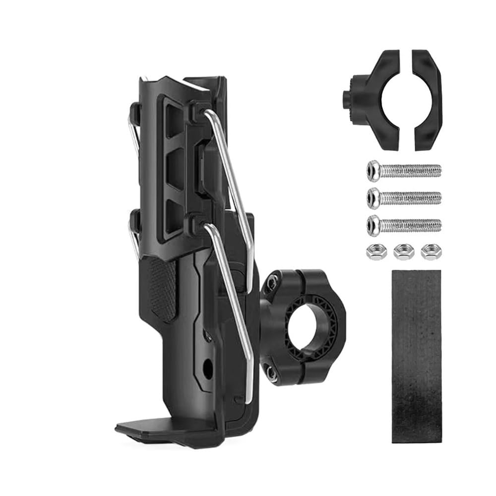 Support de bouteille d'eau noir réglable vélo et moto roadtrip
