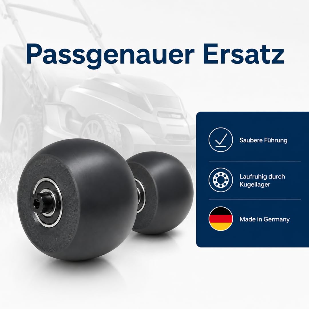 Lot de 2 roues avant pivotantes avec roulement à billes pour Bosch Indego 300 350 400 500 700
