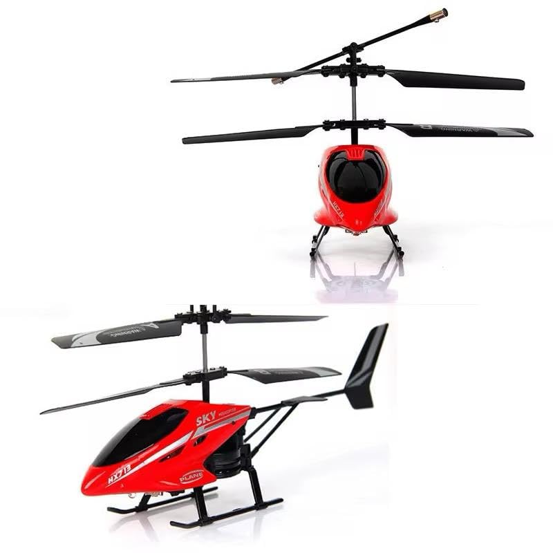 Image of RC Helicopter for Kids & Adults | Remote Control Helicopter with Gyro Stabilizer, LED Lights & Durable Blades | Rechargeable Indoor Flying Toy Helicopter for Beginners