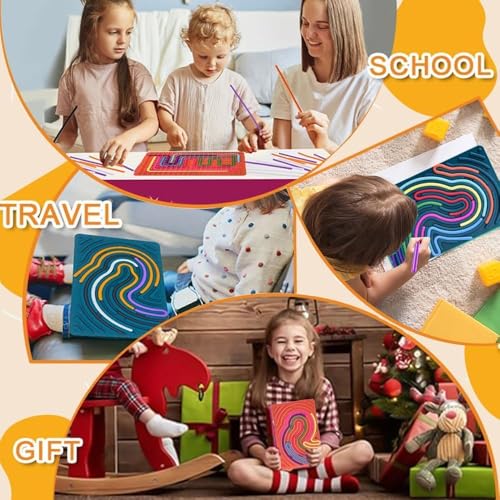 Image of Sensory Activity Board, Sensory Fidget Toys for Kids Adults, Stress Relief
