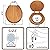 Wood Toilet Seat Round, Wooden Round American Standard Toilet Seat with Durability Metal Chrome Hinges, Natural Wood Veneer Oak Cover