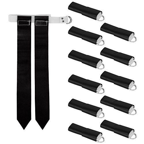 12-Pack Flag Football Team Set – Includes 12 Belts with 24 Flags, Accessories