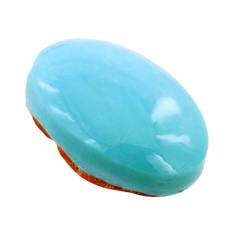 Takshila Gems® Piedra preciosa turquesa natural certificada en laboratorio de 10 ratti/9 quilates, piedra turquesa Firoza, Gema, Turquesa