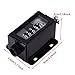 Mechanical Digit Counter 5 Digit Pull Count Counter Rotary Knob Resettable Counter Black with Spring