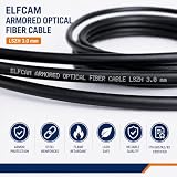 Elfcam® - Kabel światłowodowy LC/APC do LC/APC Simplex Jednomodowy LSZH (15M)