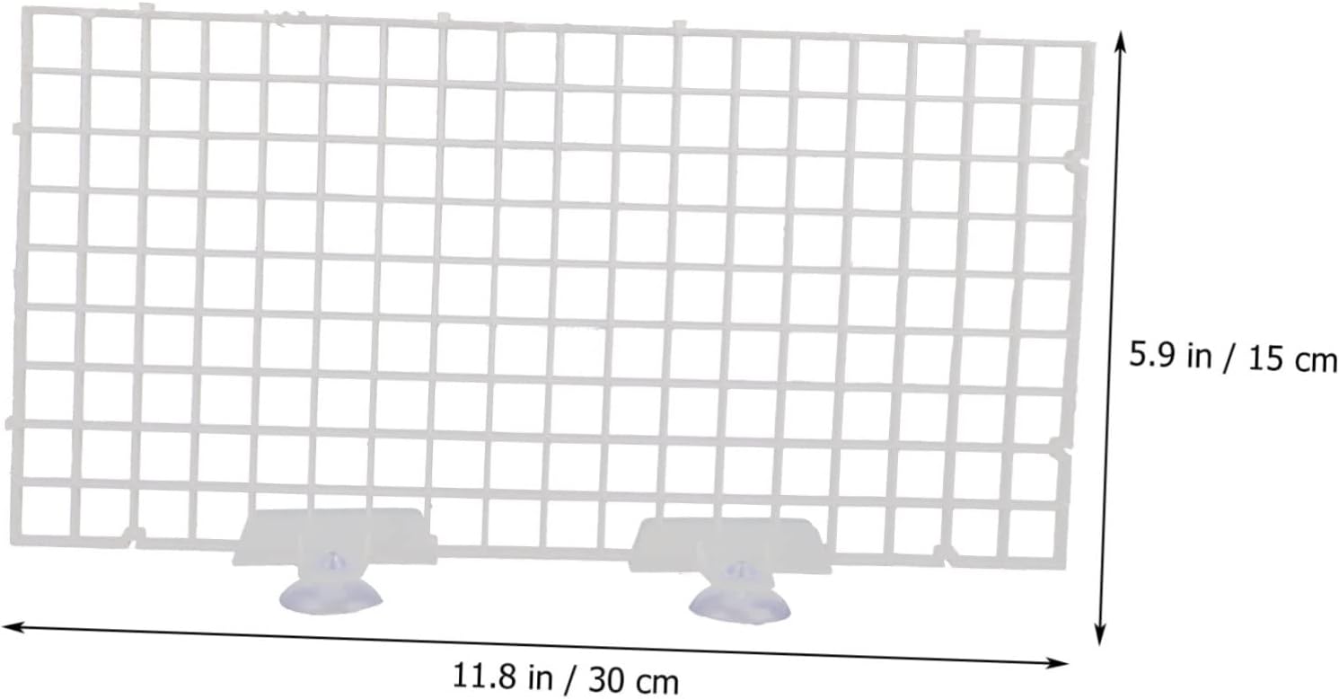 1 Set Aquarium Divider Fish Tank Fish Bowl Water Case Kit Automatic Aquarium Stand Breeder Isolation Plate Tank Divider Separator Polyethylene White Generic