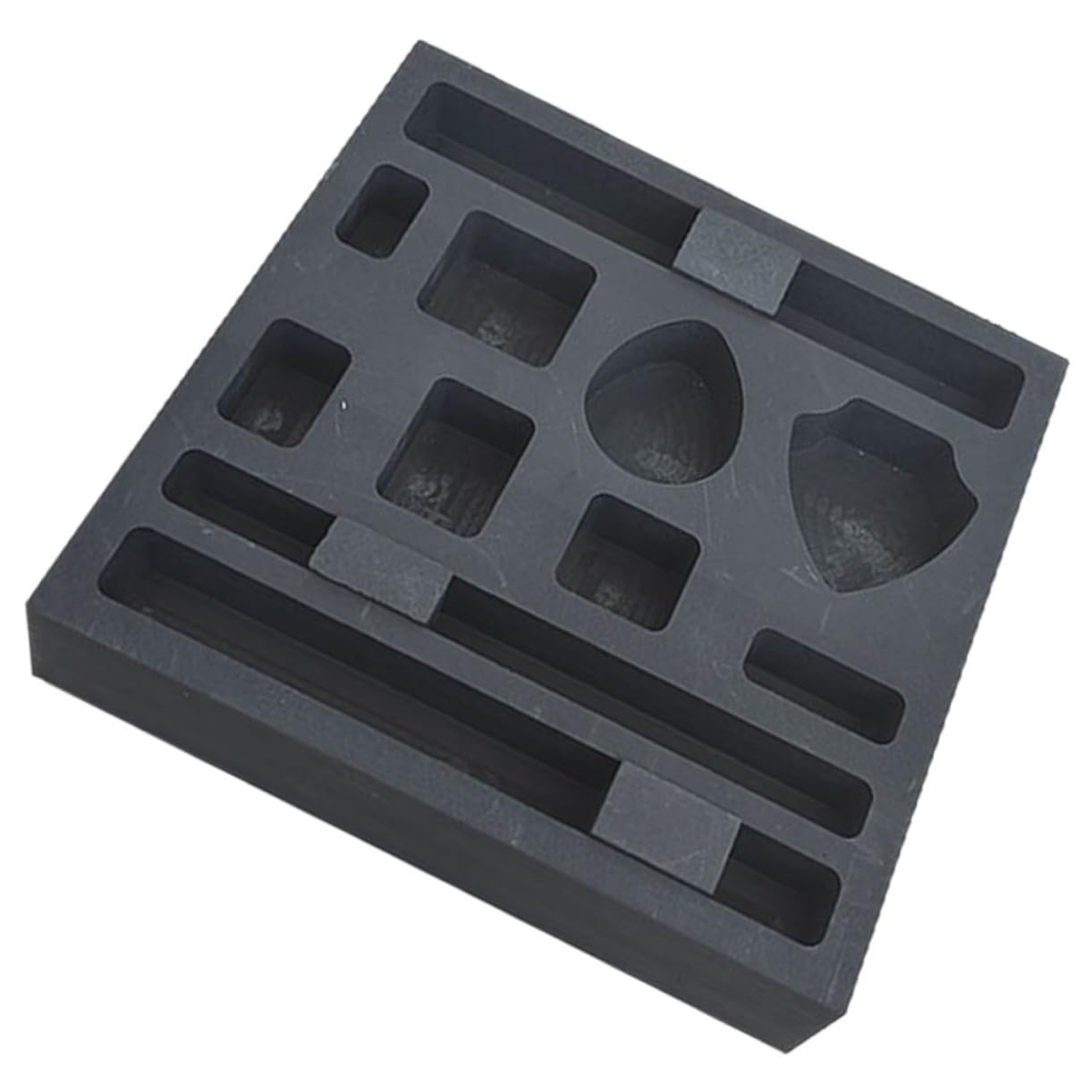 STOBOK 11 Graphite Oil Tank Porous Graphite Mold Melting Refining Gold Graphite Molds for Casting Metal Mold Casting Sand Mold Casting Mold Precious Metal It Can Move