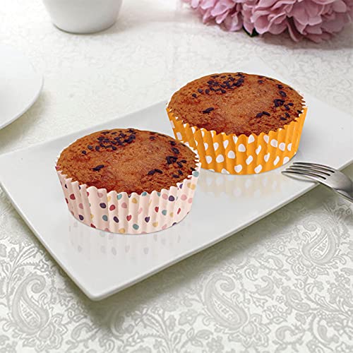 Youeon 600 Pcs 3.5 Inch Paper Baking Cups Greaseproof, Large Muffin Liners Cupcake Liners, Jumbo Muffin Liners Perfect For Muffins, Cake Balls, Mini Snacks, Recyclable, 3 Pattern #TOP7