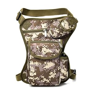 XLANDALYUEFA Męska Torba Biodrowa Płócienna z Nogą (5)