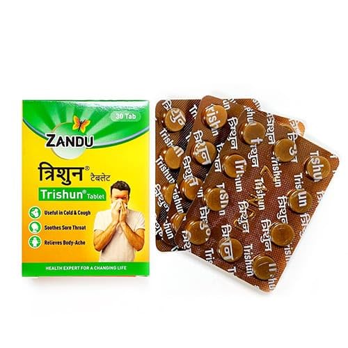 Trishun Tablets – Pack of 30x2 Ayurvedic Immunity Booster & Cold Relief Formula-image-30