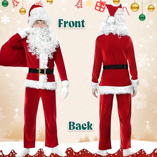 Disfraz Santa Claus para niños 9 piezas 5-12 años miniatura 2
