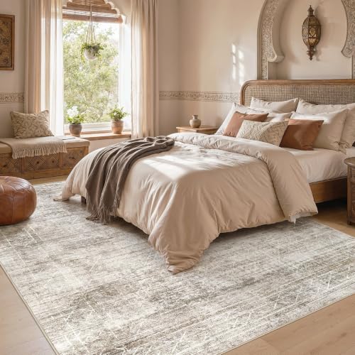 Image of cotiled Boho 6x9 Area Rugs for Living Room: Large Moroccan Washable Rug