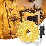 Photo Gallery hoteril luci natale esterno, 33m 300 leds luci albero di natale impermeabile, lucine da esterno giardino per adatto a giardino, feste, natale, natalizie albero, nozze (bianco caldo) Photo Gallery hoteril luci natale esterno, 33m 300 leds luci albero di natale impermeabile, lucine da esterno giardino per adatto a giardino, feste, natale, natalizie albero, nozze (bianco caldo)