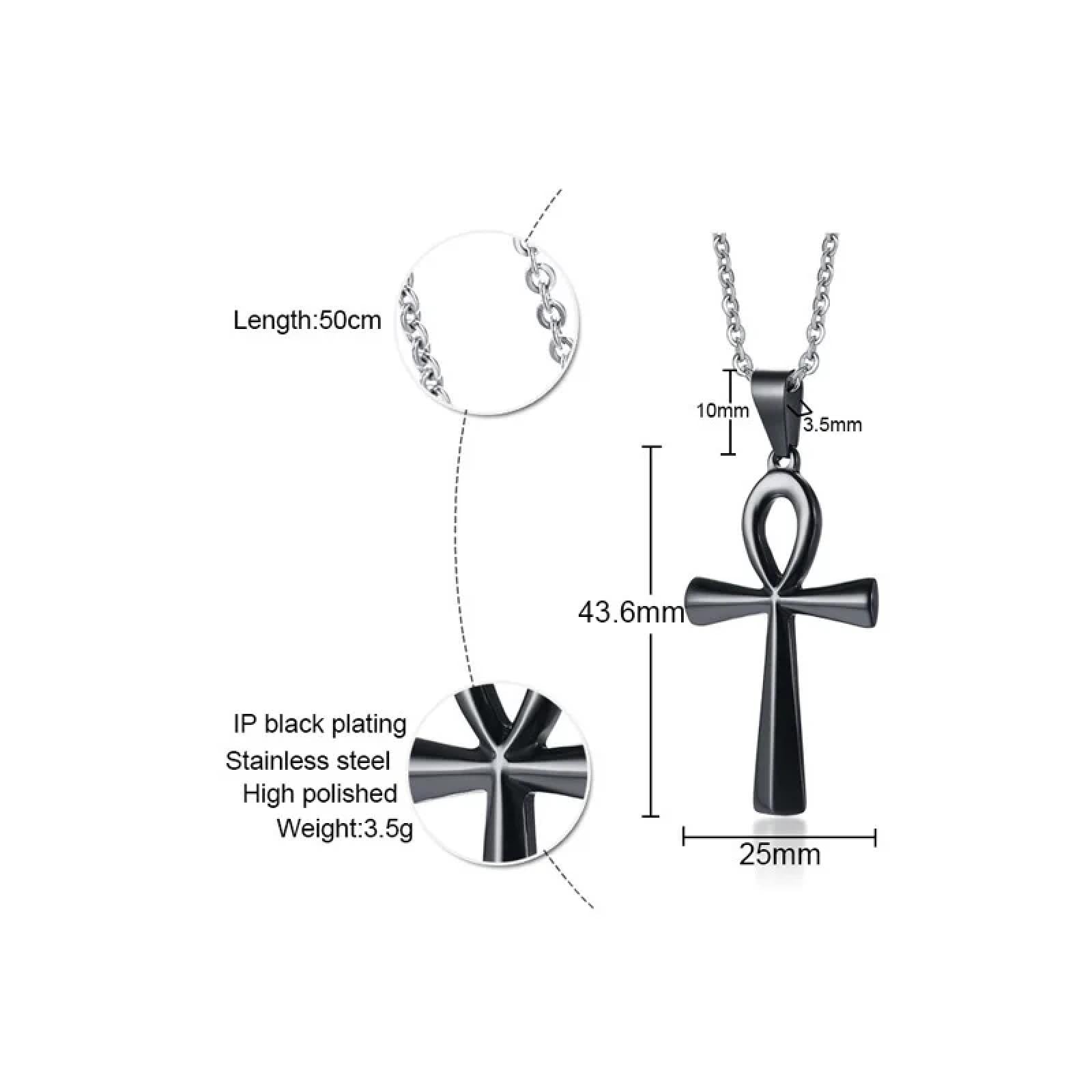 SiVaji Necklace Collar Colgante Cadena Hombre Mujer Joyas Necklacecollar Cruz Colgante Hombre