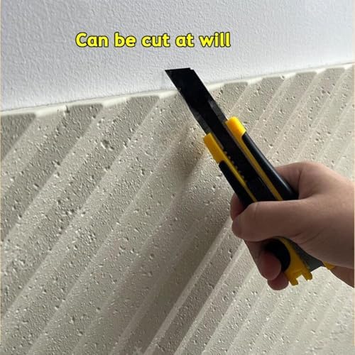 3D Fishbone Texture Wall Panels - Waterproof, Flame Retardant, Lightweight PU Bricks for Easy Interior & Outdoor Decor - 2PCS Black-B, Stylish Wall Art