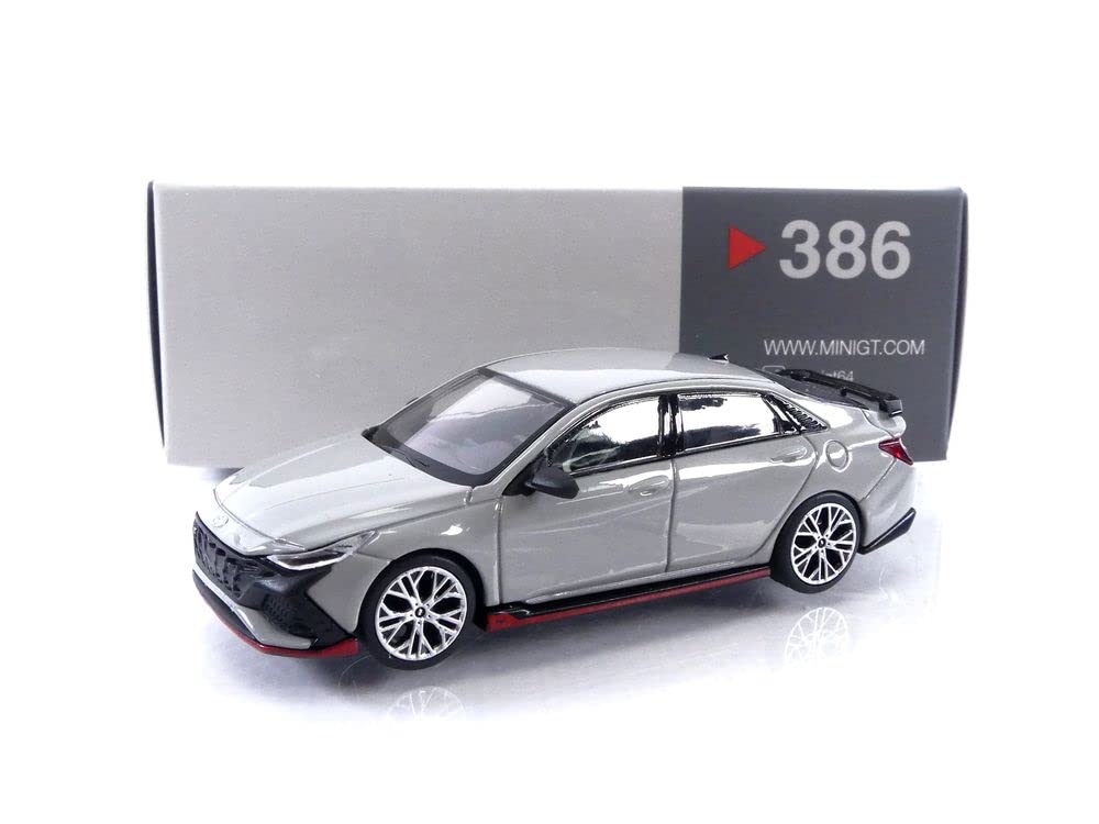Mini Gt 386 Hyundai Elantra N Cyber 1:64 Metalik Gri Model Araba