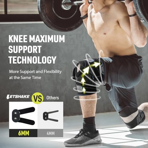 Adjustable Hinged Knee Brace for Men and Women with Side Stabilizers for Knee Pain Relief and Support