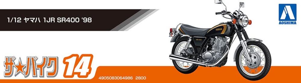 (未使用･未開封品)　青島文化教材社 1/12 バイクシリーズ No.38 ヤマハ SR400S カスタムパーツ付 プラモデル 7z28pnb 1/12 ヤマハ1JR SR400 '98｜株式会社 青島文化教材社