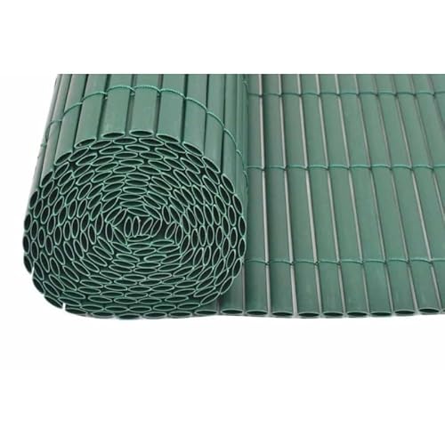 RETELANDIA - Arella Canniccio Ovale in PVC Plastica, Frangivista Schermante per Giardino Balcone Terrazza, Verde, m 1,5x3