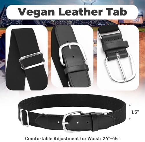 Ceinture Evoshield Taille Unique Pour Baseball Et Softball, Réglable Et Confortable – Noir