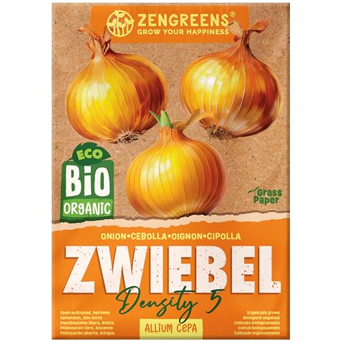 ZenGreens® - Bio Zwiebel Samen - Zwiebelsamen - Gemüsesamen für den einfachen Anbau im Garten, Balkon oder Hochbeet - Gemüse Saatgut - Density 5 ZenGreens® - Bio Zwiebel Samen - Zwiebelsamen - Gemüsesamen für den einfachen Anbau im Garten, Balkon oder Hochbeet - Gemüse Saatgut - Density 5