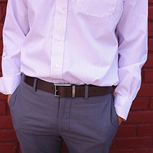 Falari Men's Classic Casual Leather Jean Belt for Everyday Wear3